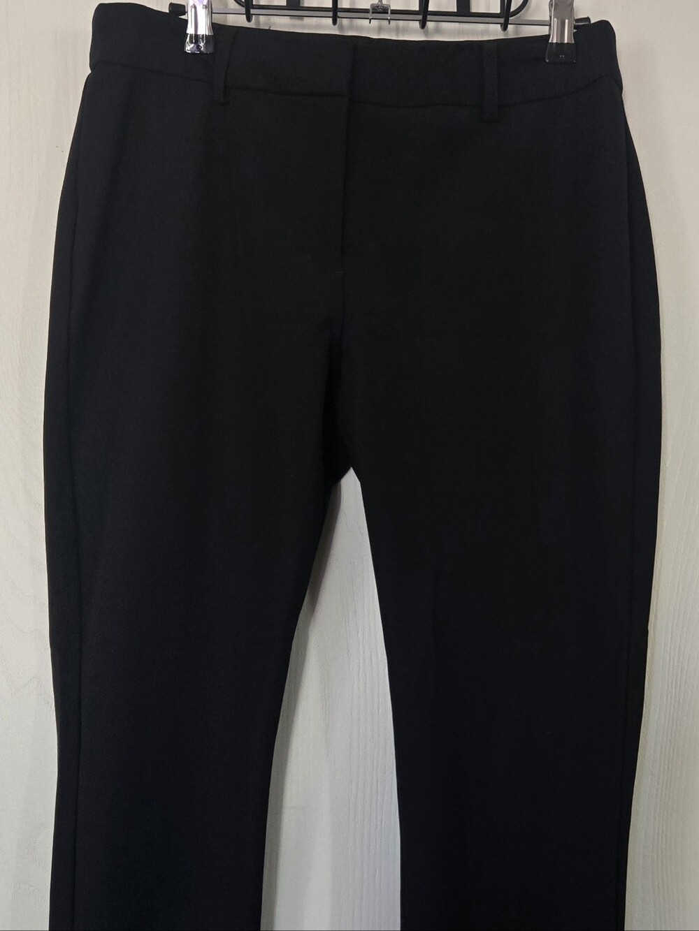Express Black High-Waist Cropped Trousers Petite Size 10S (Short)